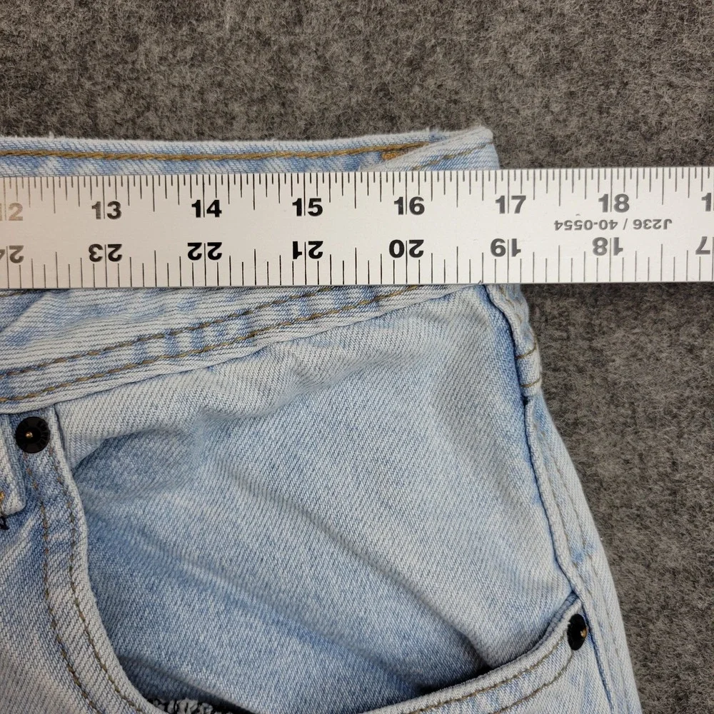 Empyre Jeans Mens 34 Blue Denim Light Wash Straight Leg Streetwear Y2K Baggy